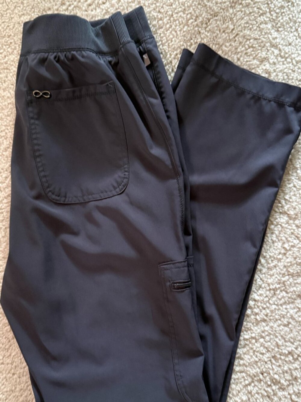 Women's Charcoal Grey Scrub Pants (M)
